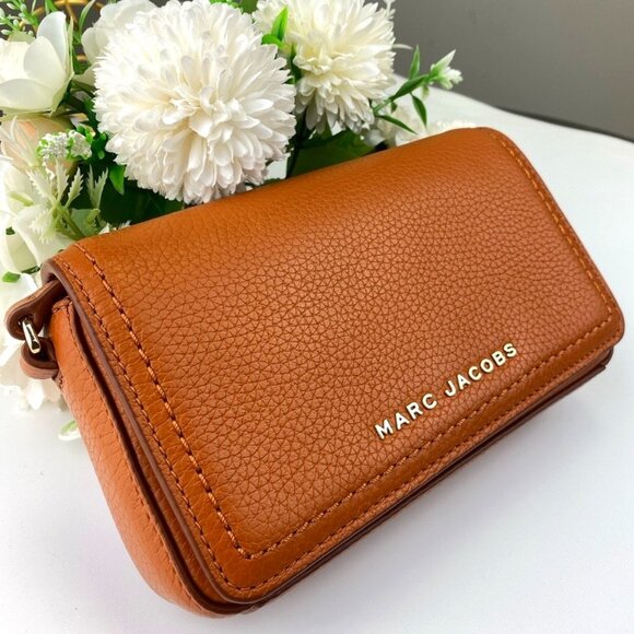 Marc Jacobs H107L01FA21 Groove Pebbled Leather Mini Shoulder Bag, Smoked Almond - Picture 1 of 9
